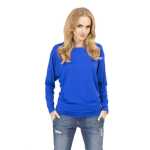Damen Longshirt langarm Bluse mit Fledermausärmel Top;