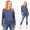Damen Longshirt langarm Bluse mit Fledermausärmel Top;