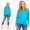 Damen Longshirt langarm Bluse mit Fledermausärmel Top;