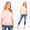 Damen Longshirt langarm Bluse mit Fledermausärmel Top;