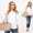 Damen Longshirt langarm Bluse mit Fledermausärmel Top;