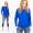 Damen Longshirt langarm Bluse mit Fledermausärmel Top;