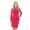 Damen Klassisches Minikleid Kleid Tunika Top; Rot/XL/42