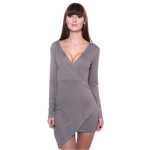 Damen Kleid Minikleid Langarm; S/M;