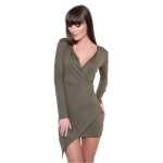 Damen Kleid Minikleid Langarm; S/M;