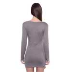 Damen Kleid Minikleid Langarm; S/M;