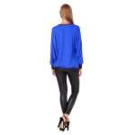 Damen Sweatshirt Shirt Pullover Pulli Oversized Langarm Tunika Bluse;
