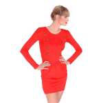 Damen Military Kleid mit Puffärmeln Gr. S/M,