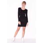Damen Military Kleid mit Puffärmeln Gr. S/M,