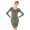 Damen Military Kleid mit Puffärmeln Gr. S/M,