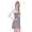 Damen Kleid Dress Glockenschnitt Skaterkleid Langarm Minikleid 2 farbig;S/M