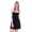 Damen Kleid Dress Glockenschnitt Skaterkleid Langarm Minikleid 2 farbig;S/M