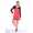 Damen Kleid Dress Glockenschnitt Skaterkleid Langarm Minikleid 2 farbig;S/M