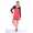 Damen Kleid Dress Glockenschnitt Skaterkleid Langarm Minikleid 2 farbig;S/M