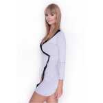 Damen Minikleid Wickelkleid V-Ausschnitt;