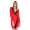 Damen Minikleid Wickelkleid V-Ausschnitt;