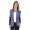 Damen Cardigan mit PU-Ärmeln Bolero; Gr. S/M;
