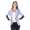 Damen Cardigan mit PU-Ärmeln Bolero; Gr. S/M;