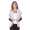 Damen Cardigan mit PU-Ärmeln Bolero; Gr. S/M;