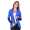 Damen Cardigan mit PU-Ärmeln Bolero; Gr. S/M;