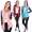 Damen Cardigan mit PU-Ärmeln Jacke Bolero;