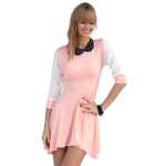 Damen Longshirt mit verlängerte Saumenden Top Tüll Ärme; S/M;