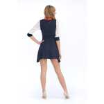 Damen Longshirt mit verlängerte Saumenden Top Tüll Ärme; S/M;
