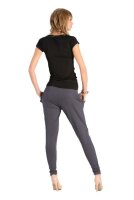 Damen Hose mit Taschen Pluderhose Sport & Freizeit Hose, S/M;