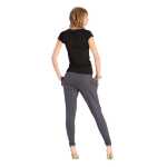 Damen Hose mit Taschen Pluderhose Sport & Freizeit Hose, S/M;