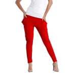 Damen Hose mit Taschen Pluderhose Sport & Freizeit Hose, S/M;