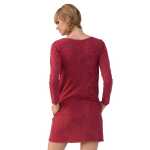 Damen Minikleid Trendy Kurzes Kleid Tunika Dress Longshirt Oberteill Langarm Pullover One Size in 3 Farben, Gr. 36 38 S M, 8145
