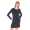 Damen Minikleid Trendy Kurzes Kleid Tunika Dress Longshirt Oberteill Langarm Pullover One Size in 3 Farben, Gr. 36 38 S M, 8145