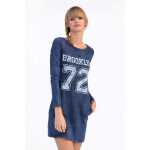 Damen Pullover Minikleid Dress Longshirt;S/M;