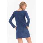 Damen Pullover Minikleid Dress Longshirt;S/M;
