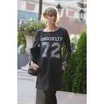 Damen Pullover Minikleid Dress Longshirt;S/M;