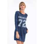 Damen Pullover Minikleid Dress Longshirt;S/M;