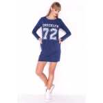 Damen Pullover Minikleid Dress Longshirt;S/M;