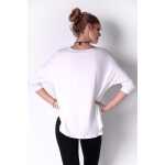Longshirt Bluse Shirt mit Fledermausärmel TopGr. S/M;