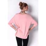 Longshirt Bluse Shirt mit Fledermausärmel TopGr. S/M;