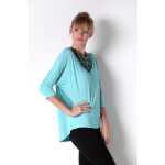 Longshirt Bluse Shirt mit Fledermausärmel TopGr. S/M;