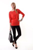 Damen Pullover mit Glitzersteinen;