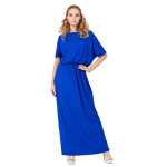 Damen Maxi-Kleid Lang Strandkleid Carmen-Ausschnitt