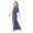 Damen Maxi-Kleid Lang Strandkleid Carmen-Ausschnitt