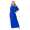 Damen Maxi-Kleid Lang Strandkleid Carmen-Ausschnitt