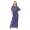 Damen Maxi-Kleid Lang Strandkleid Carmen-Ausschnitt