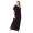 Damen Maxi-Kleid Lang Strandkleid Carmen-Ausschnitt