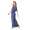 Damen Maxi-Kleid Lang Strandkleid Carmen-Ausschnitt