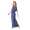 Damen Maxi-Kleid Lang Strandkleid Carmen-Ausschnitt