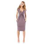 Elegantes Damen Minikleid mit V-Ausschnitt,