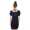 Damen Schulterfrei Tunika Kleid Dress Oberteil; S/M